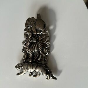 Large vintage safari animal pendant